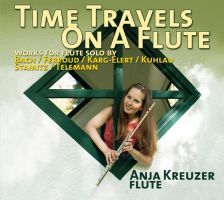 Time Travels on a Flute. Værker for solofløjte af J.S.Bach, Ferroud, Kuhlau, Telemann etc.